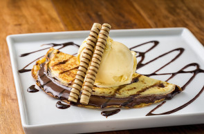 Crepe com gelato italiano e Nutella é apresentado pela Café Benevólo