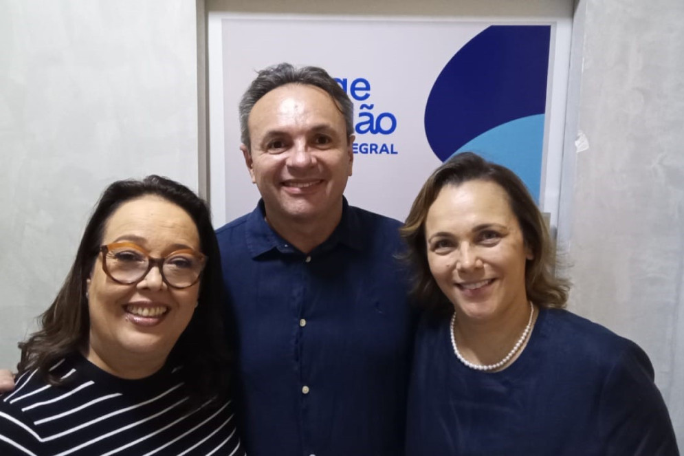 Cristina Aguiar, Jorge e Gláucia Brandão(Foto: Marcus Lage)