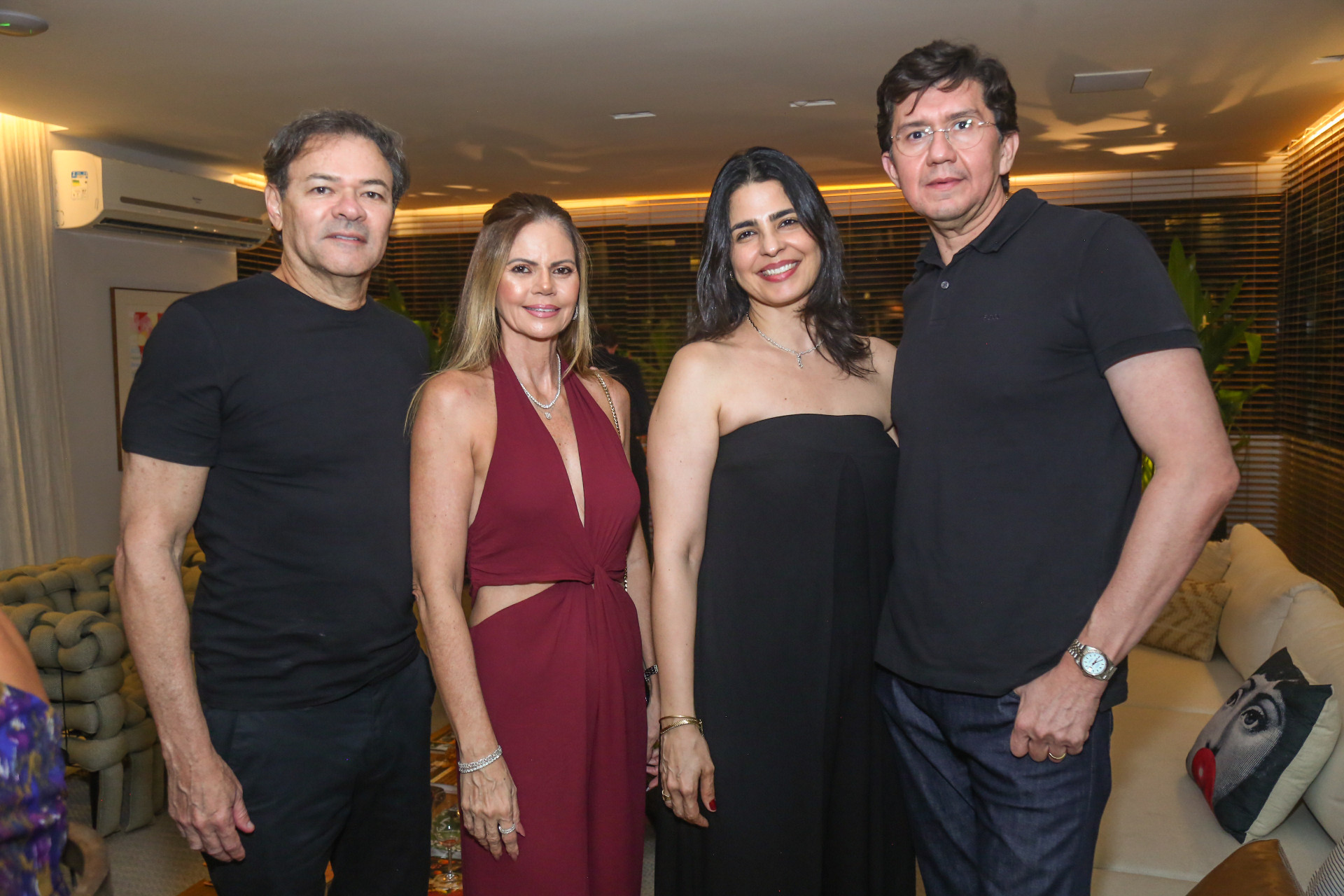 (Foto: JoaoFilho Tavares)Guilherme e Layla Fujita, Clarissa e Edson Santana 