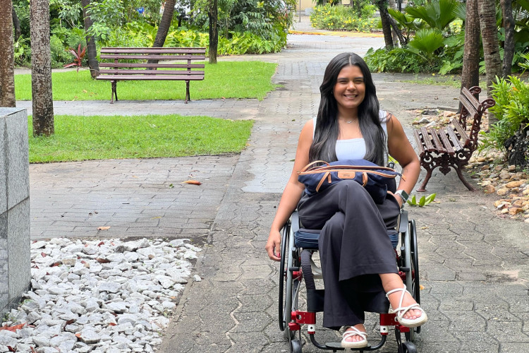 Yanne Sibéria é estudante de Direito na Universidade de Fortaleza(Foto: Arquivo Pessoal/Reprodução )