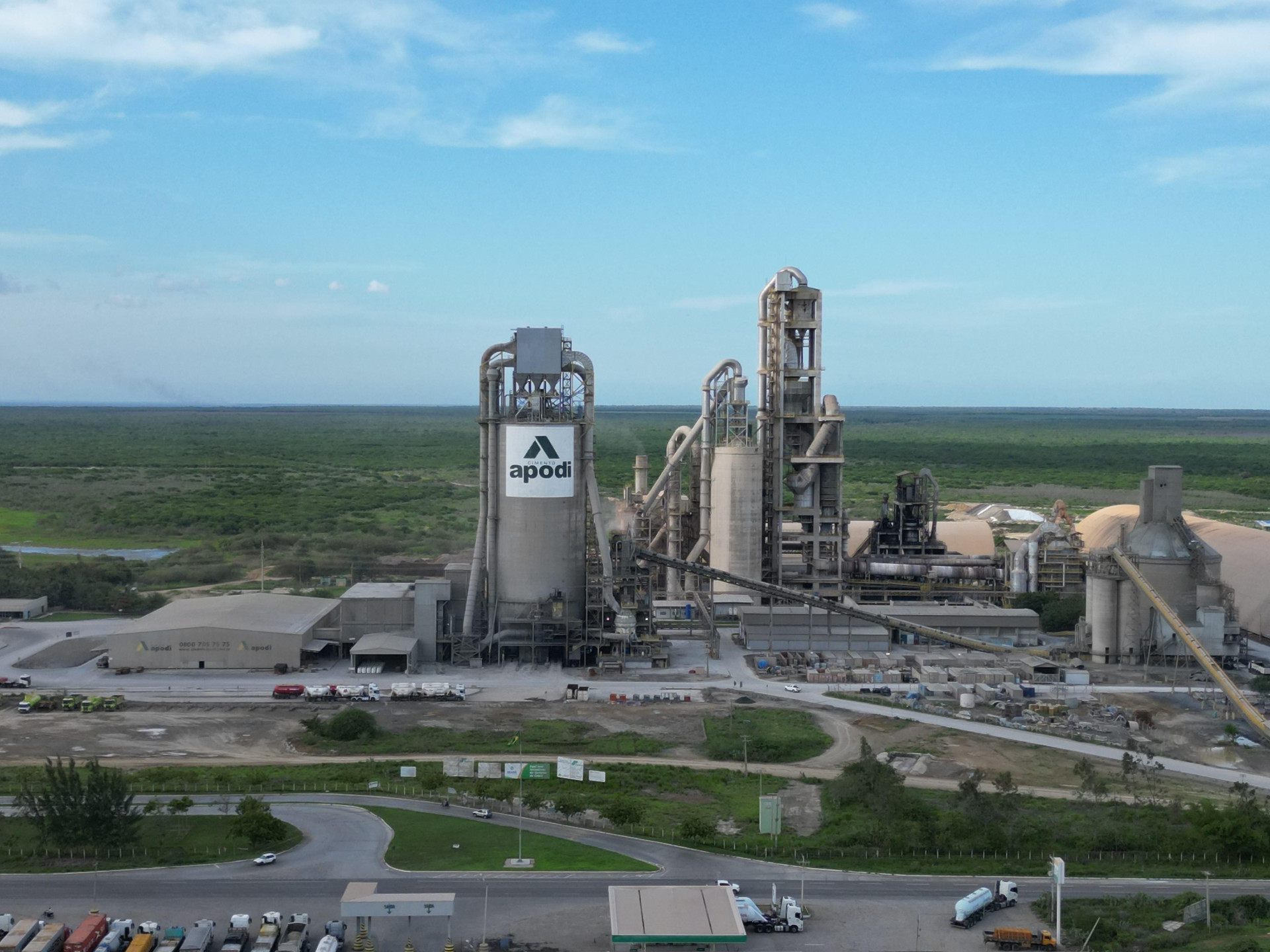 Fábrica Cimento Apodi em Quixeré (Foto: Ítalo Santiago/Divulgação)