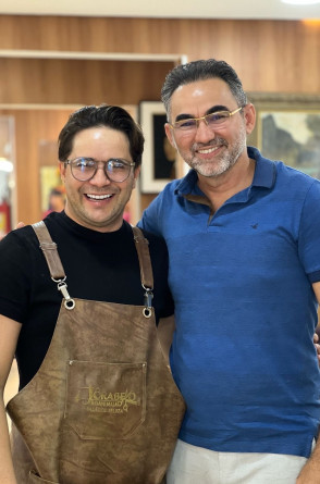 Jô Rabelo e Frei Ricardo Régis(Foto: divulgação)