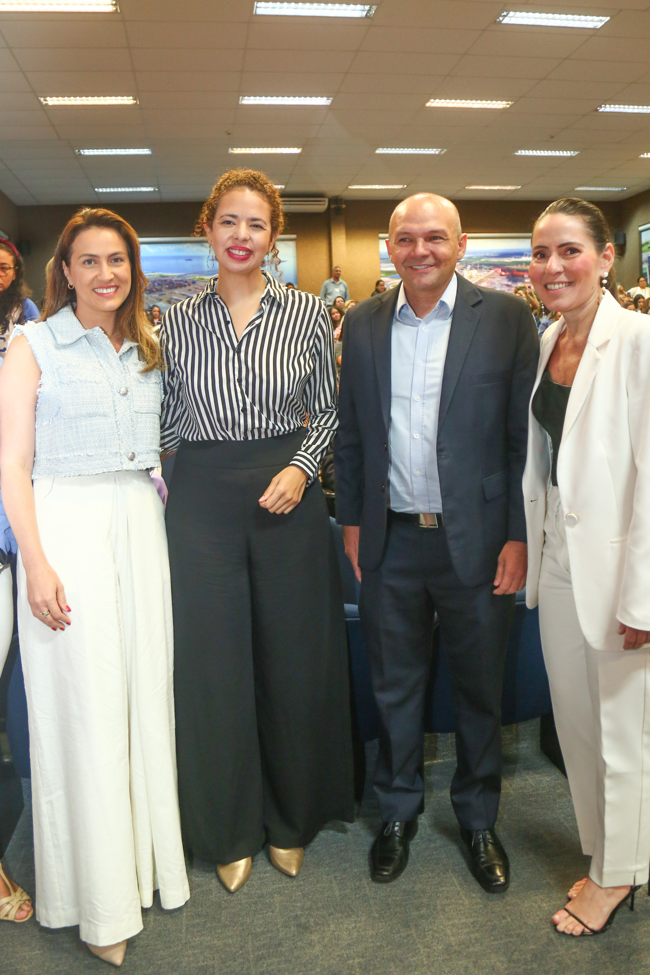 (Foto: JoaoFilho Tavares)Erika Amorim, Raquel Andrade, 
Marcos Amaral e Águeda Muniz