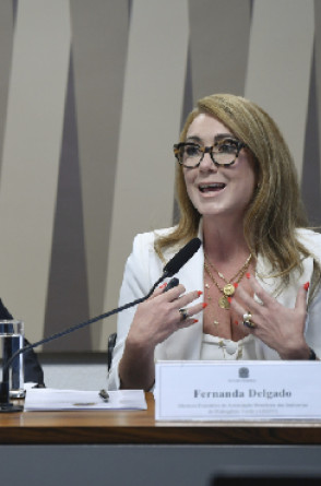 Diretora-executiva da Associação Brasileira das Indústrias de Hidrogênio Verde (ABIHV), Fernanda Delgado(Foto: Edilson Rodrigues/Agência Senado)