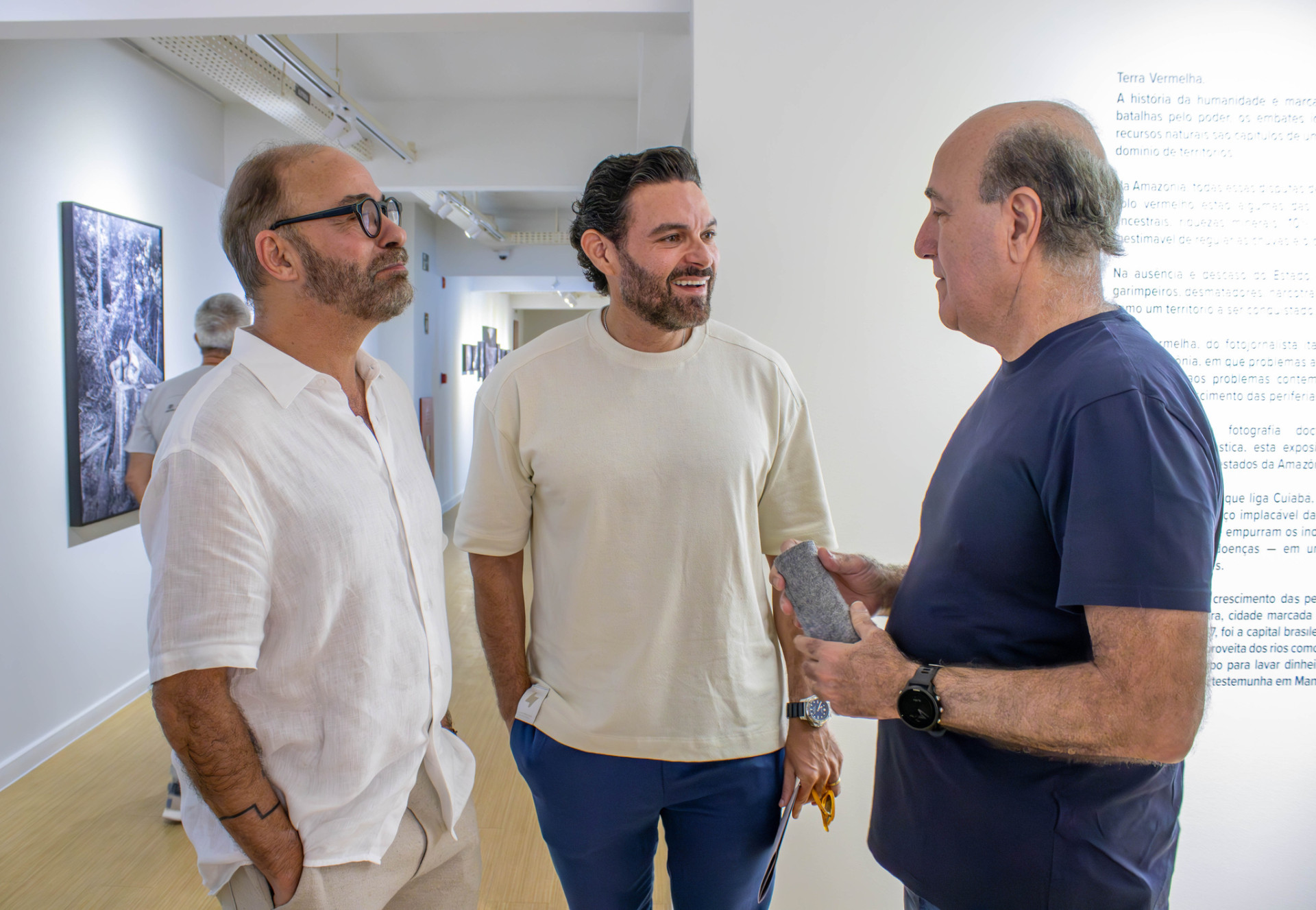 (Foto: Tamiris Soares/Museu da Fotografia Fortaleza)Marcus Novais, Clovis Holanda e Silvio Frota 