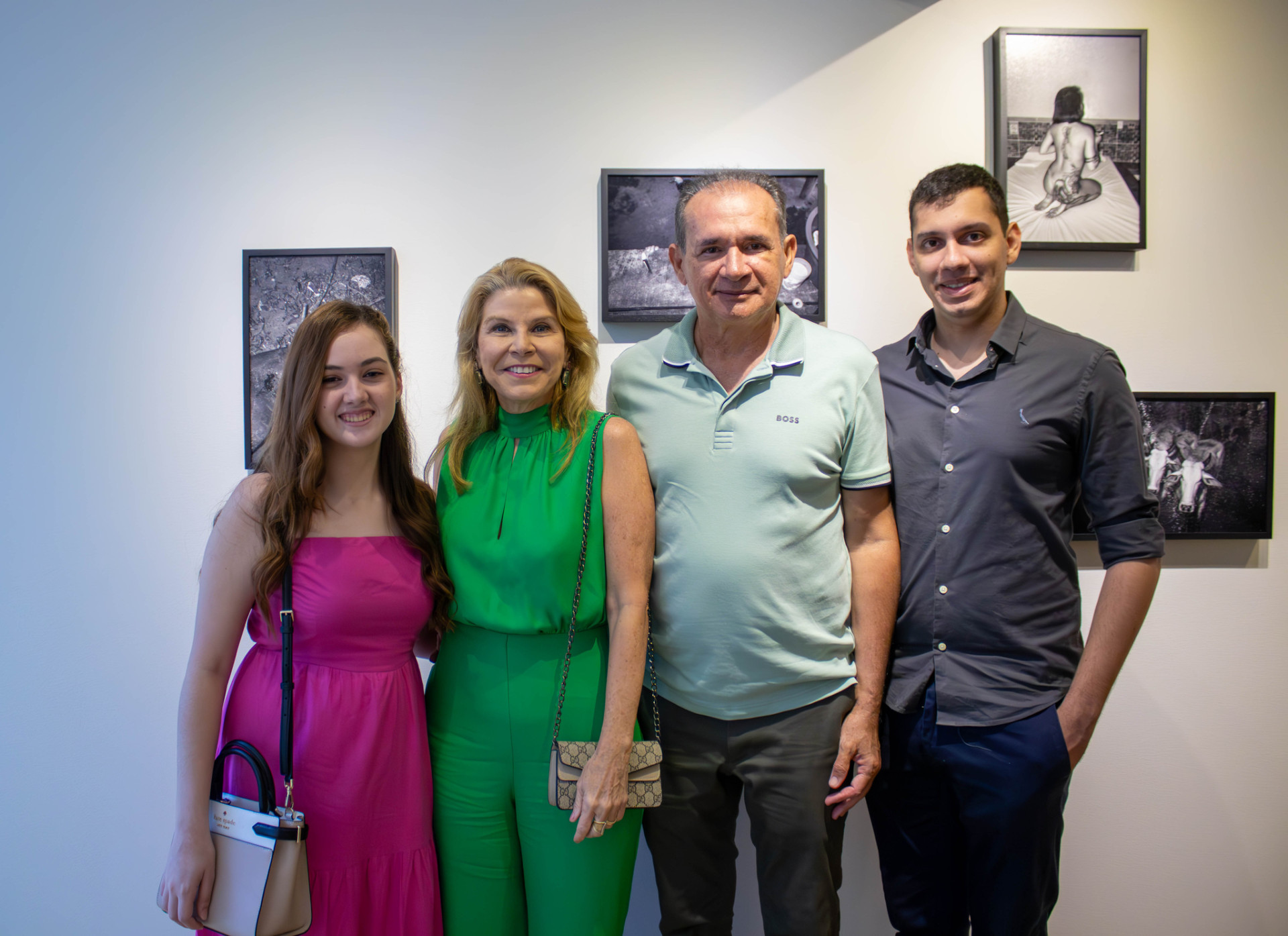 (Foto: Tamiris Soares/Museu da Fotografia Fortaleza)Gabriella De Francesco, Rosângela De Francesco, Washington Araújo e Gustavo Araújo
