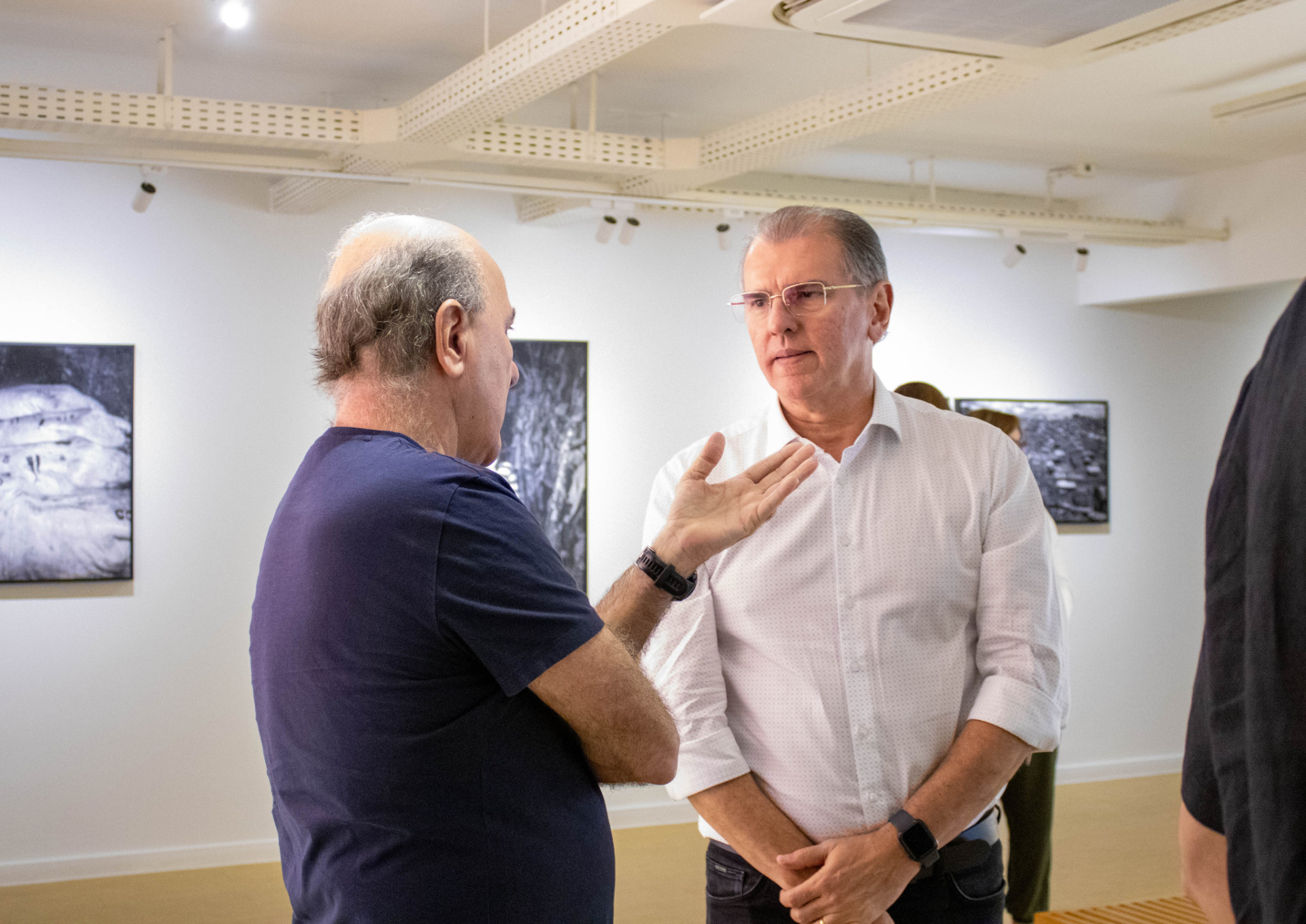 (Foto: Tamiris Soares/Museu da Fotografia Fortaleza)Silvio Frota e Randal Pompeu
