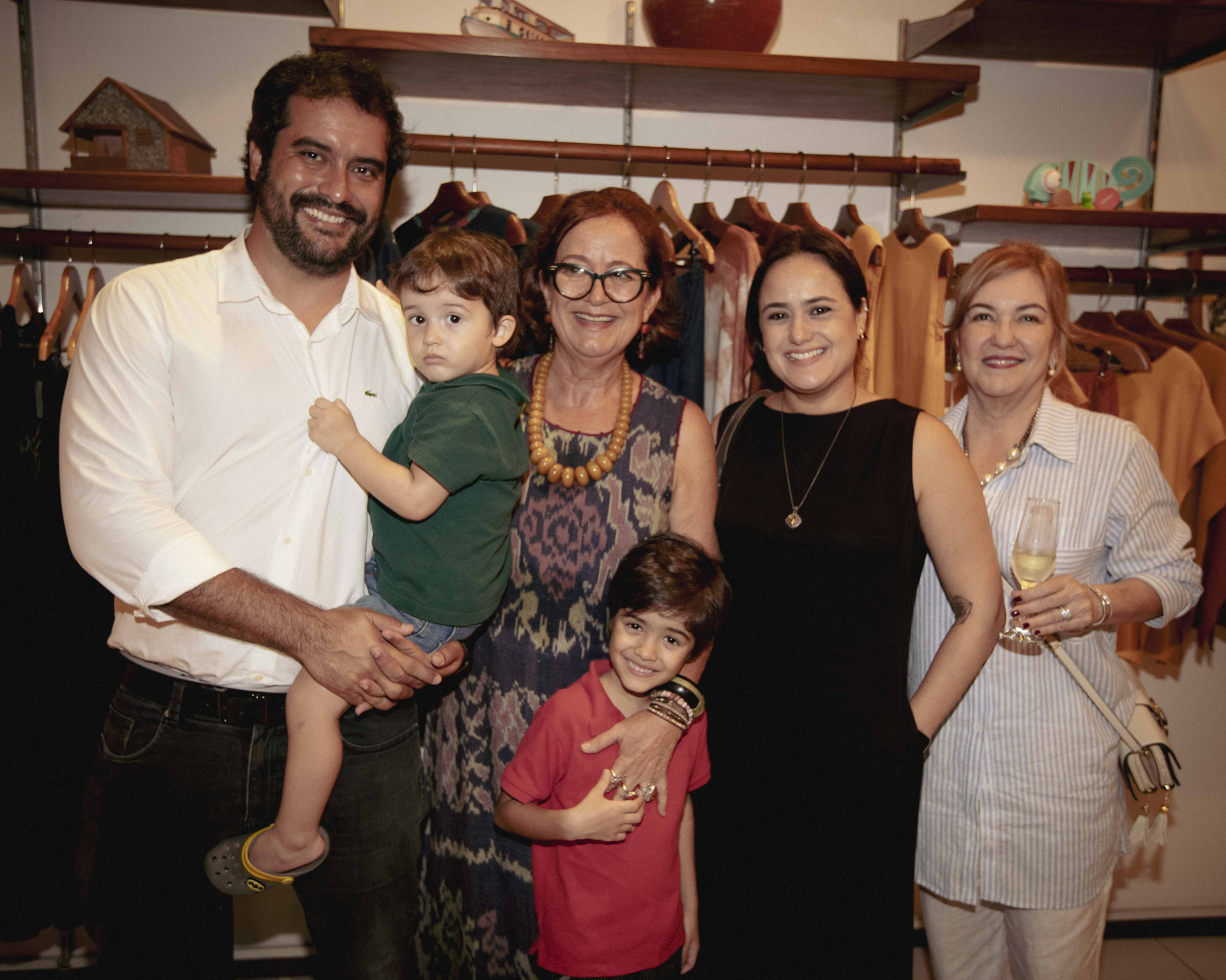 (Foto: NICOLAS GONDIM)Gabriel Duarte, Kadu Duarte, Beatriz Castro, Davi Duarte e Leninha Brasil 