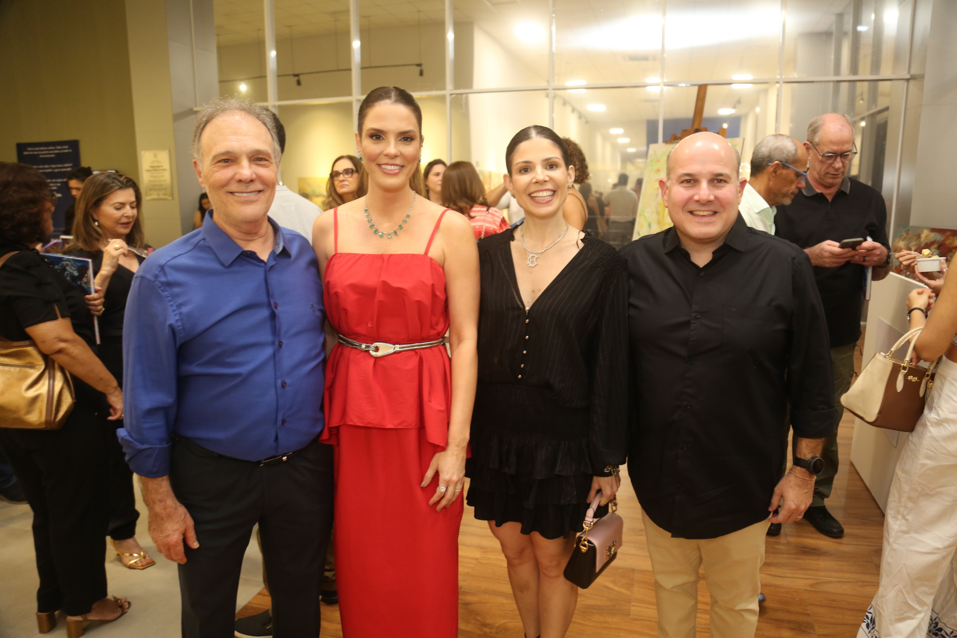 (Foto: Instituto Cláudio César / Divulgação )José Carlos Pontes, Renata Guimarães, Carol e Roberto Claudio Bezerra