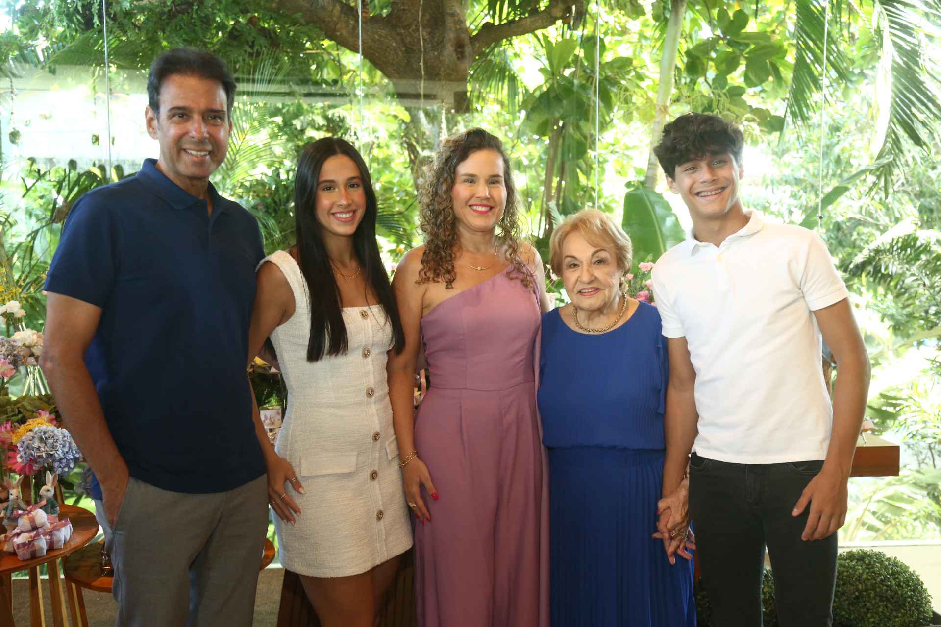 (Foto: JoaoFilho Tavares)Fabio Campos, Manu e Cybele Campos, Cybele Pontes e Fabio Campos
