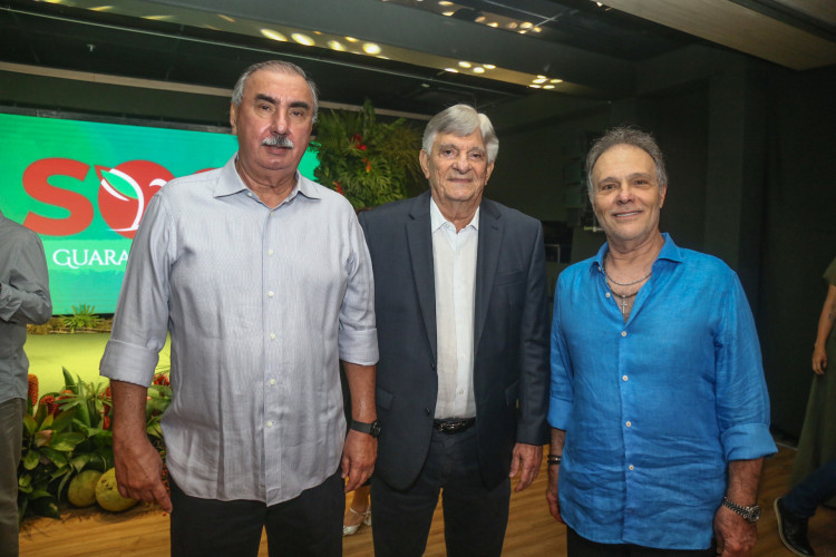 César Montenegro, Assis Machado, e José Carlos Pontes (Foto: João Filho Tavares)