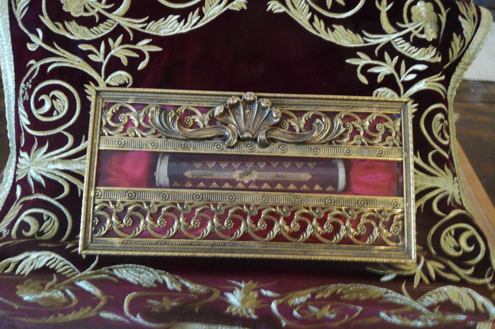 Relicário com as relíquias de São Jorge, na Igreja de São Jorge, na Ilha da Madeira, em Portugal(Foto: PESP/ Wikimedia)