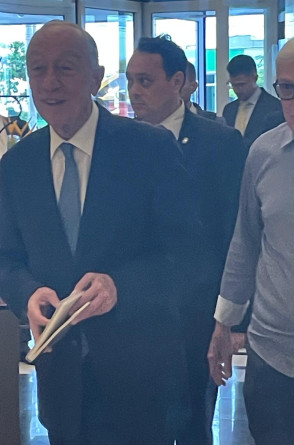 O momento da recepção acontecida no Hotel Luzeiros(Foto: Arquivo Pessoal)