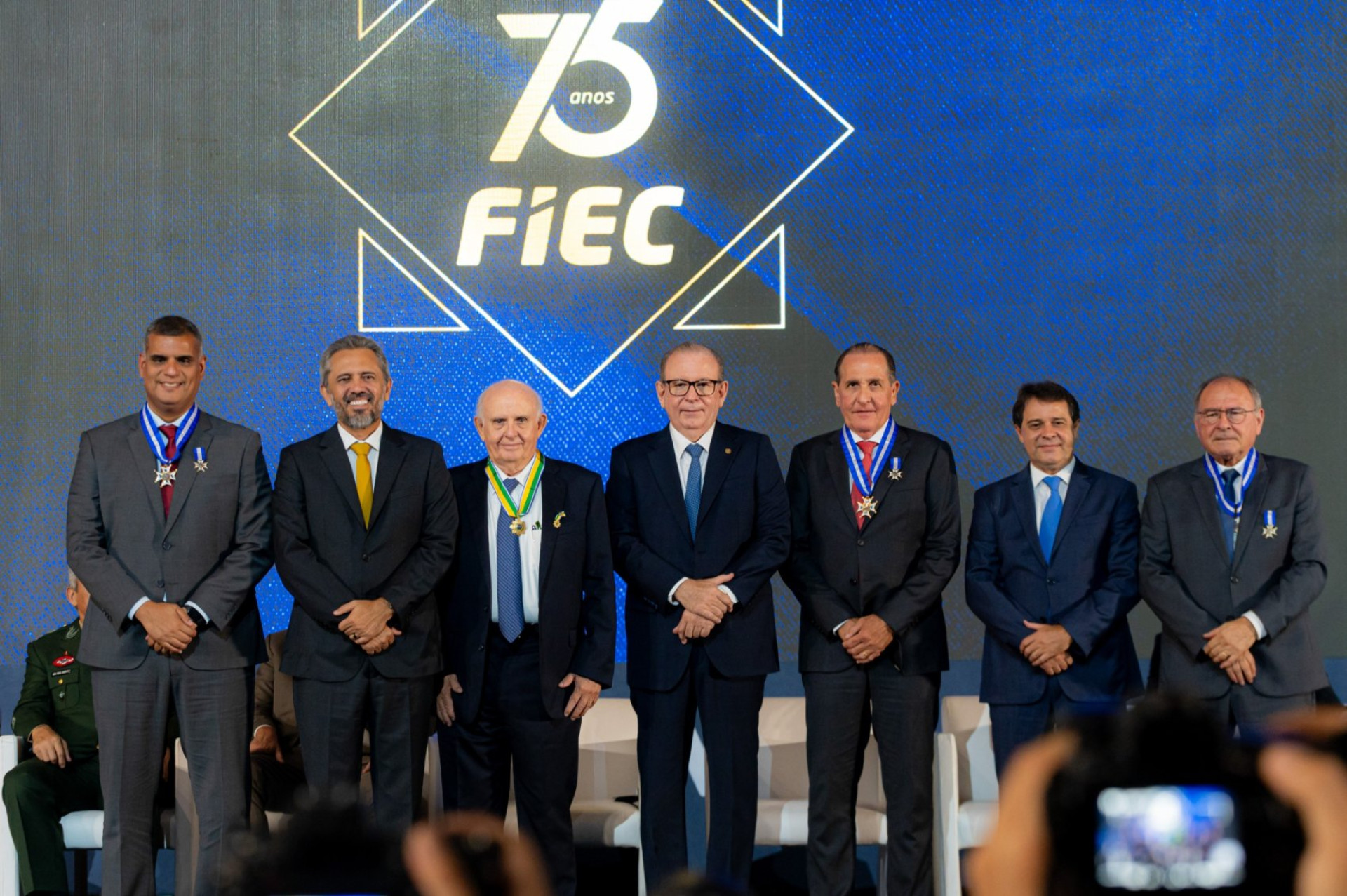 Erick Torres, Elmano de Freitas, Pedro Grendene, Ricardo Cavalcante, Joao Fiuza, Evandro Leitao e Edmilson Lima  (Foto: JOÃO FILHO TAVARES)