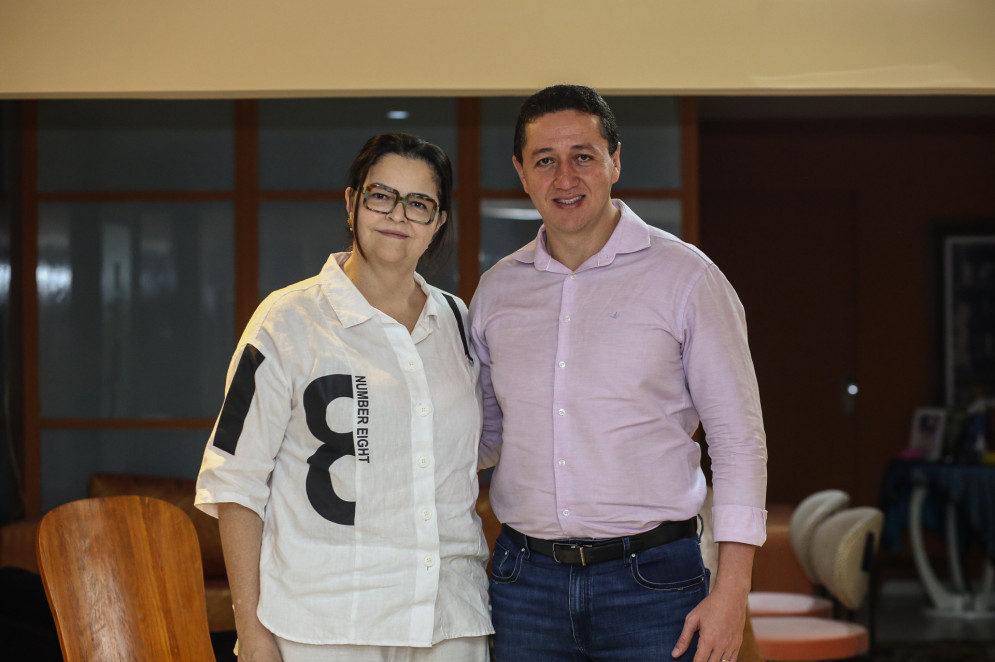 Luciana Dummar e Glêdson Bezerra (Foto: JoaoFilho Tavares)