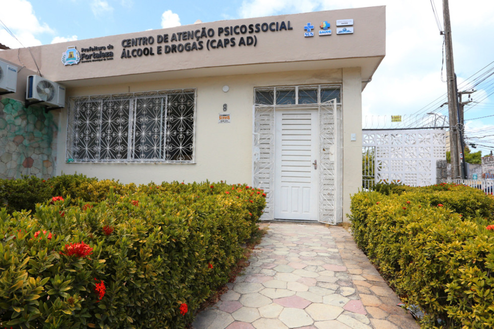 Centro de Atenção Psicossocial Álcool e Drogas (CAPS AD) localizado no bairro Centro, na rua Dona Leopoldina, inaugurado em 2017(Foto: Reprodução/Prefeitura de Fortaleza)