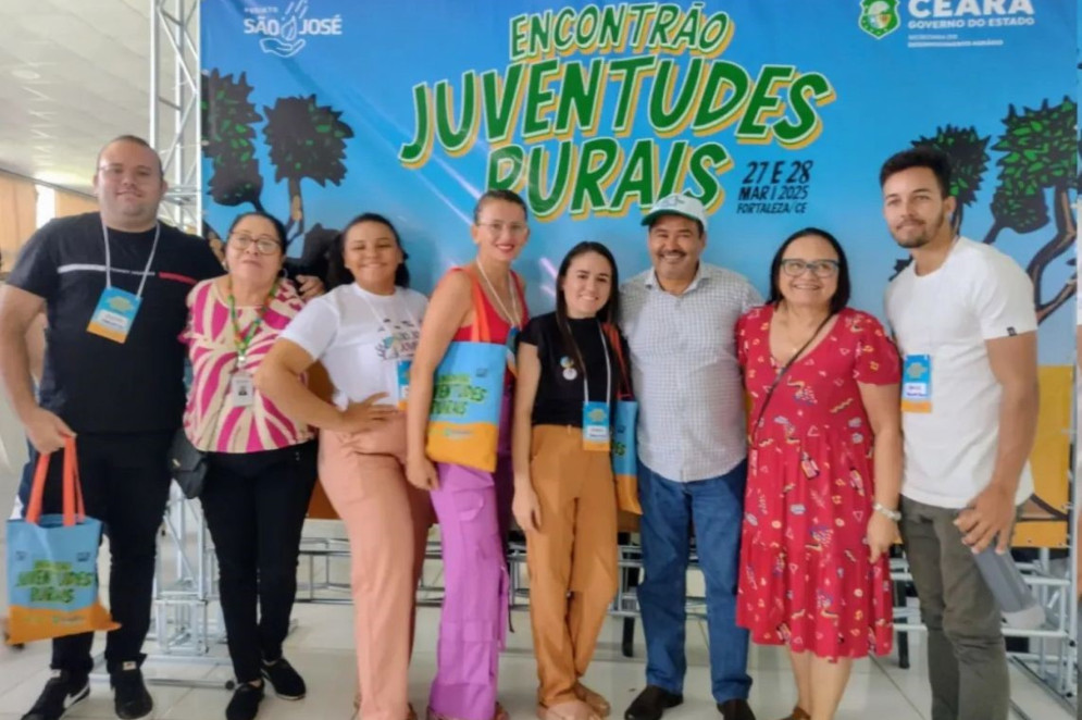 Bianca e outros beneficiados do Projeto São José, em evento de capacitação(Foto: Arquivo pessoal)