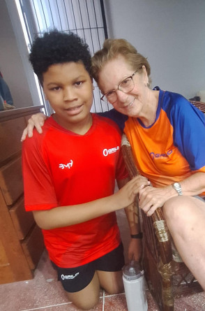 Aos 12 anos, o sobrinho de Vera vem sendo elogiado nos treinamentos e já disputa campeonatos pela academia(Foto: Acervo Pessoal/Vera Lucia Machado)