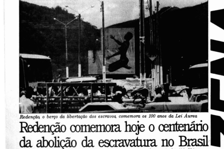 Centenário da Lei Áurea, em 1988.(Foto: O POVO DOC)