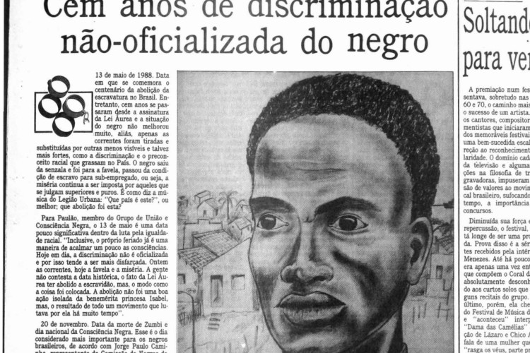 Centenário da Lei Áurea, em 1988.(Foto: O POVO DOC)