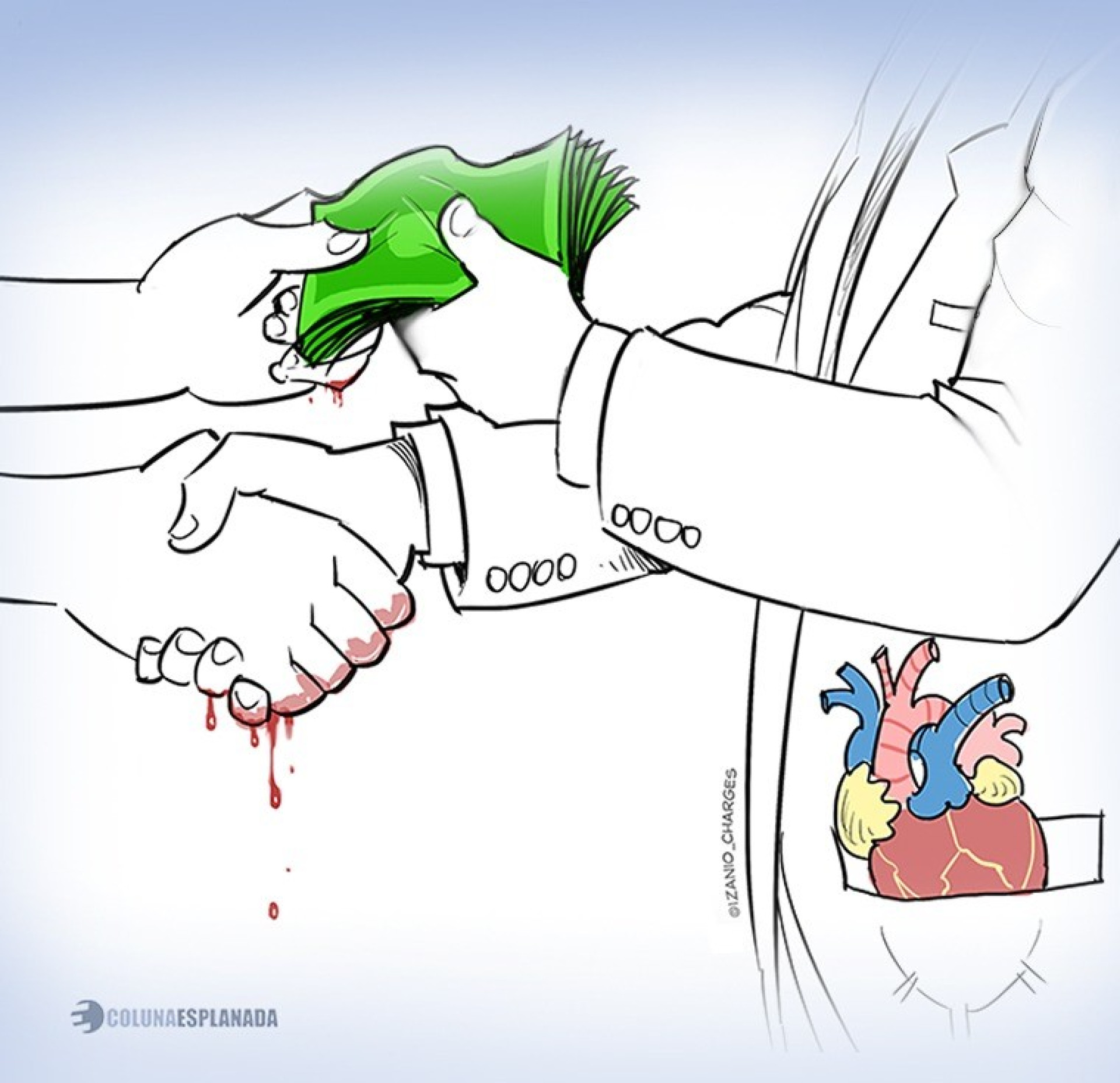 Charge da Coluna desta sexta-feira, 23 (Foto: izanio_charges)