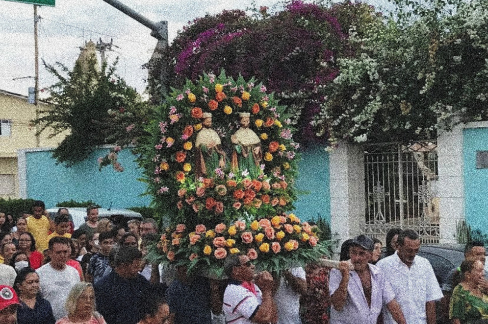 ParaTodosVerem: fiéis fazem uma romaria em devoção a Cosme e Damião(Foto: Reprodução/ Instagram @paroquia_depereiro)