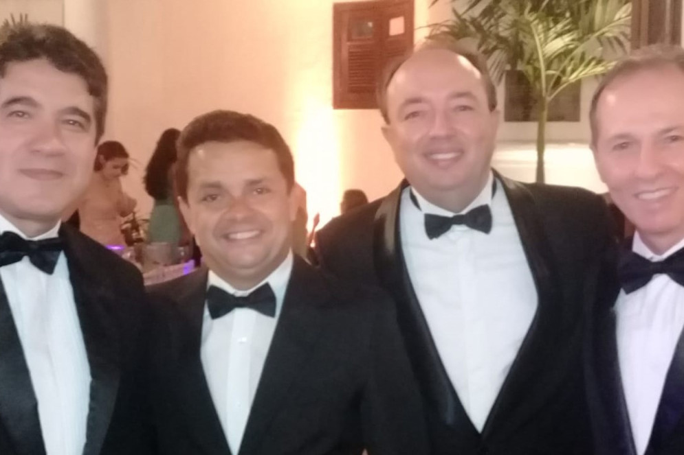 Paulo Teixeira, Germano Albuquerque, anfitrião da  Festa do Mano, amanhã, Weiber Xavier  e Randal Ponte(Foto: Divulgação/João Batista)