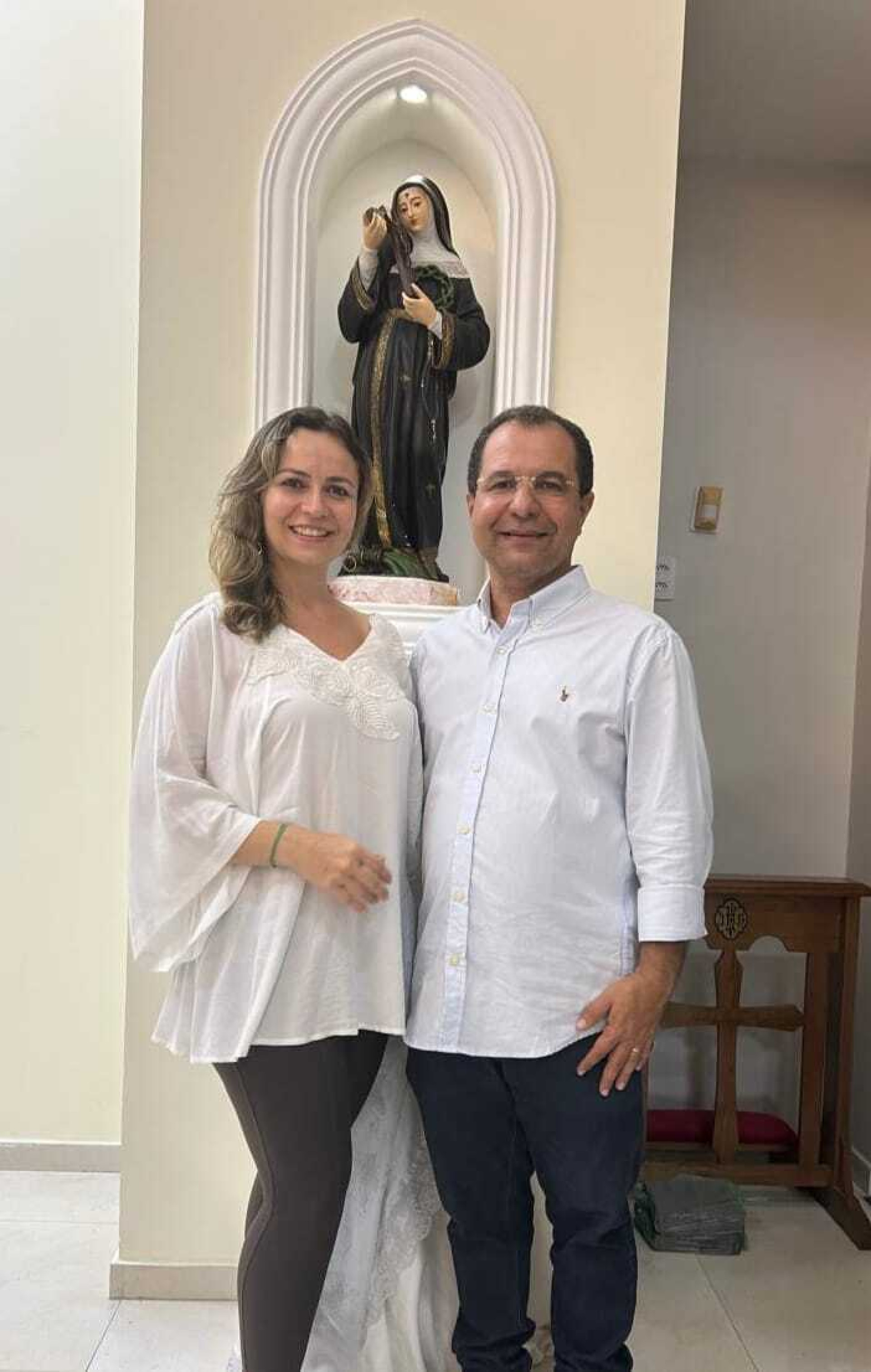 Fábio Braga 
e a amada Cláudia (Foto: Arquivo Pessoal)
