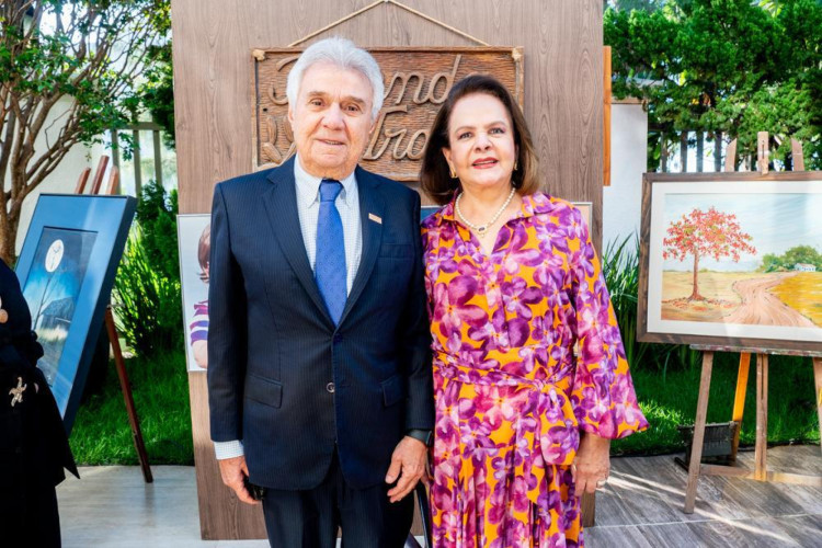 Jorge Parente e N&aacute;dia (Foto: Jo&atilde;o Filho Tavares )