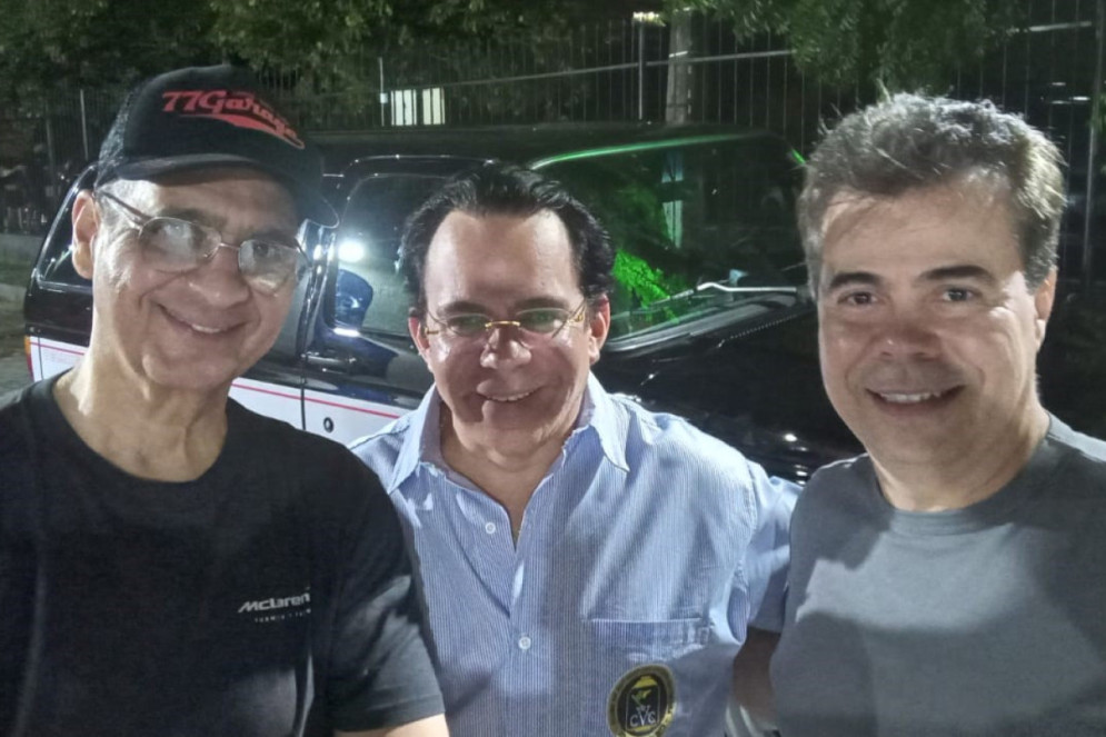 Walder Ary Jr., dono da Bonanza mint, com Alexandre Guilhon e Duda Brígido(Foto: Marcus Lage)