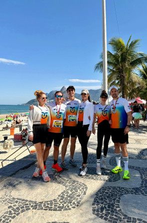 Raquel Macêdo e Humberto Cavalcante, Rodrigo Carvalho e Marcela Turbay Carvalho, Anna Macêdo e Leonardo Brasil (Foto: arquivo pessoal)