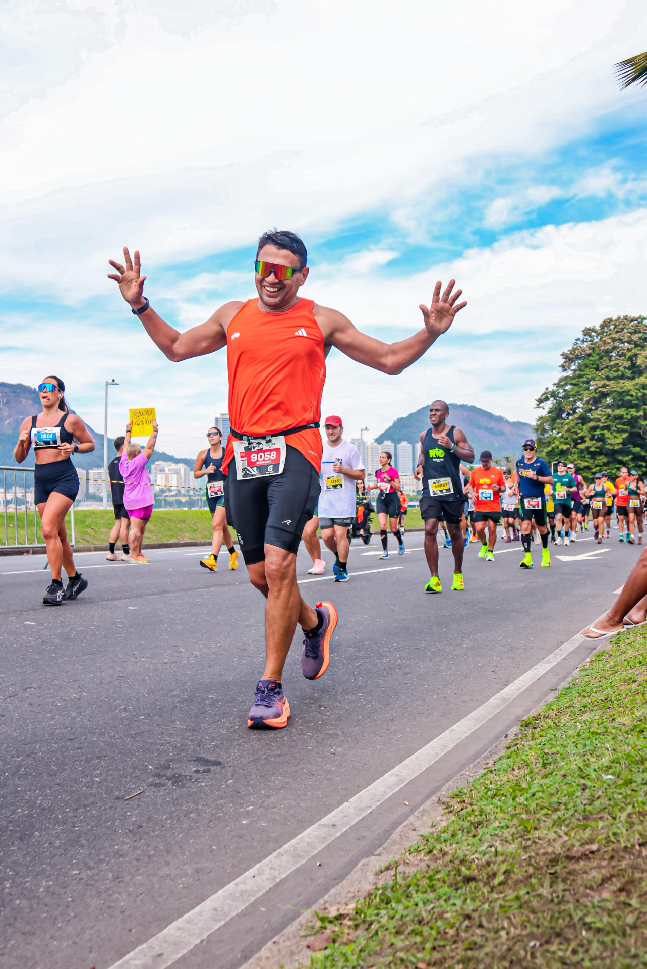 (Foto: arquivo pessoal )Deputado estadual Sargento Reginauro em momento durante os 42 km percorridos 