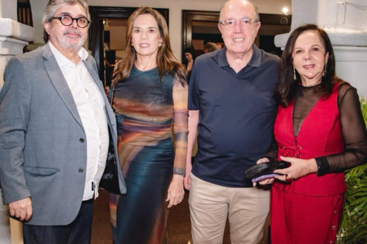 Totonho Laprovitera, Cristina e Fernando Esteves e Elusa(Foto: Arquivo pessoal )