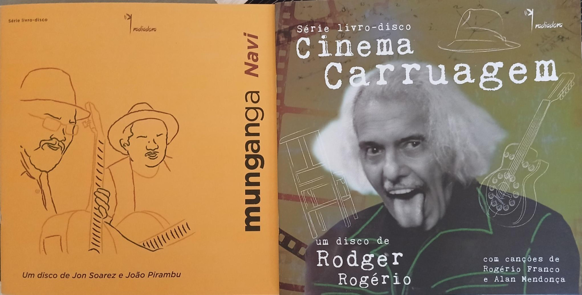 Capa do disco-livro 'Cinema Carriagem', de Rodger Rogério, Alan Mendonça e Rogério Franco (Foto: Divulgação)