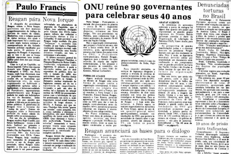 Assinada a Carta das Nações Unidas em 26 de junho de 1945(Foto: O POVO É HISTÓRIA)