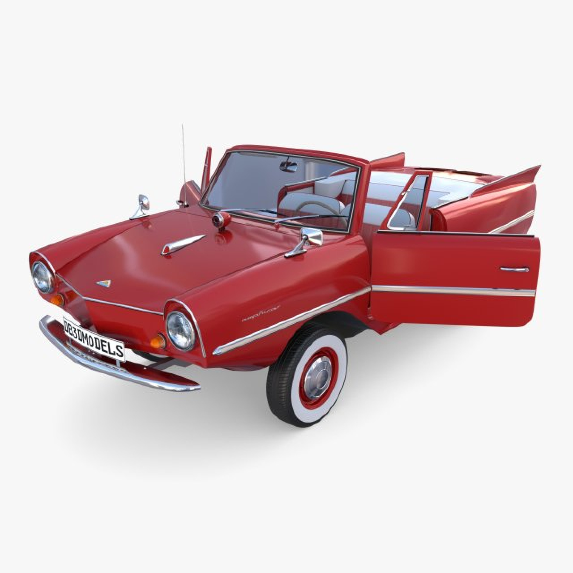 Amphicar (Foto: Site/pt.3dexport.com/)