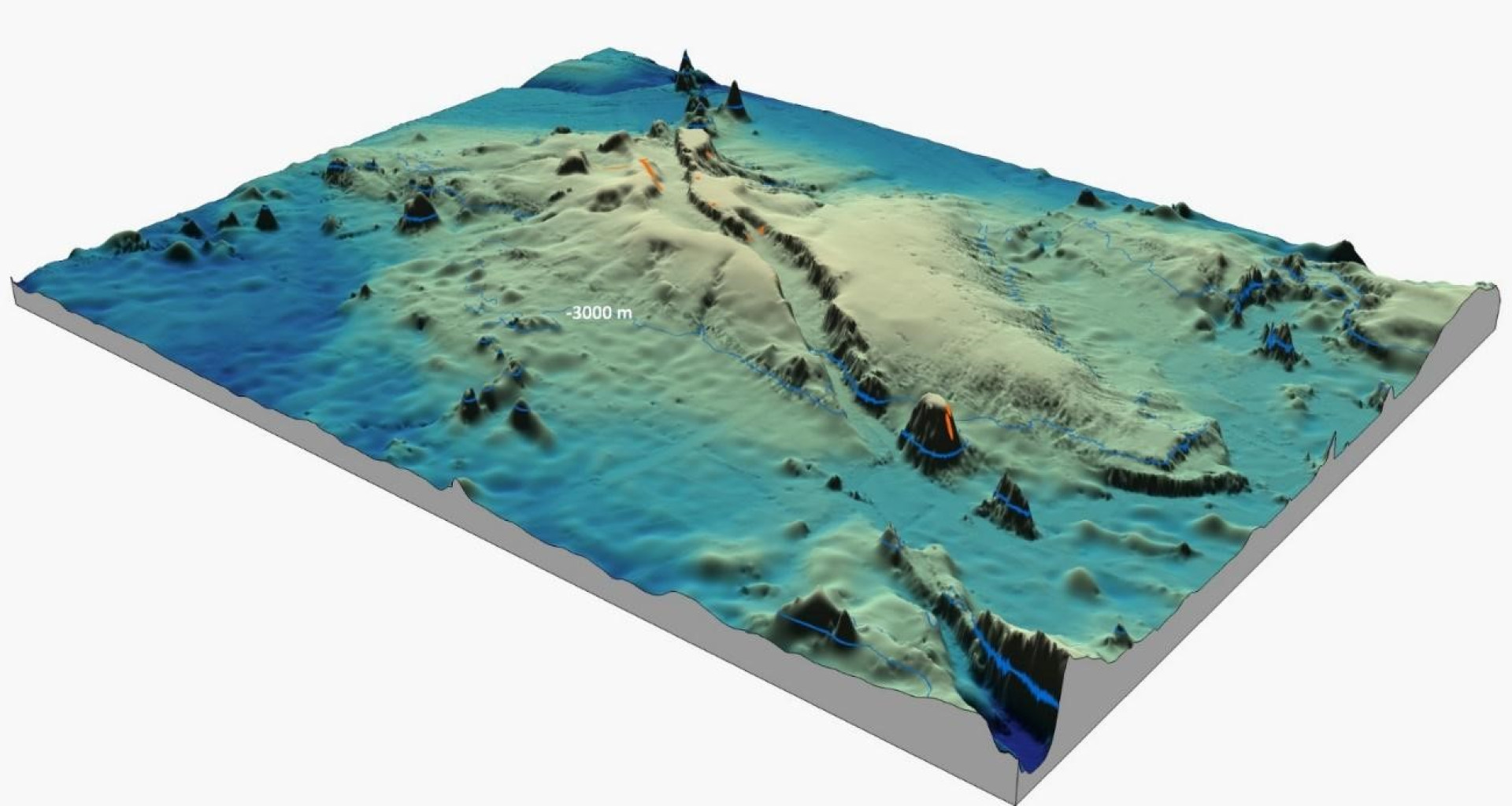 Mapa topográfico da Elevação Rio Grande(Foto: Serviço Geológico Brasileiro)