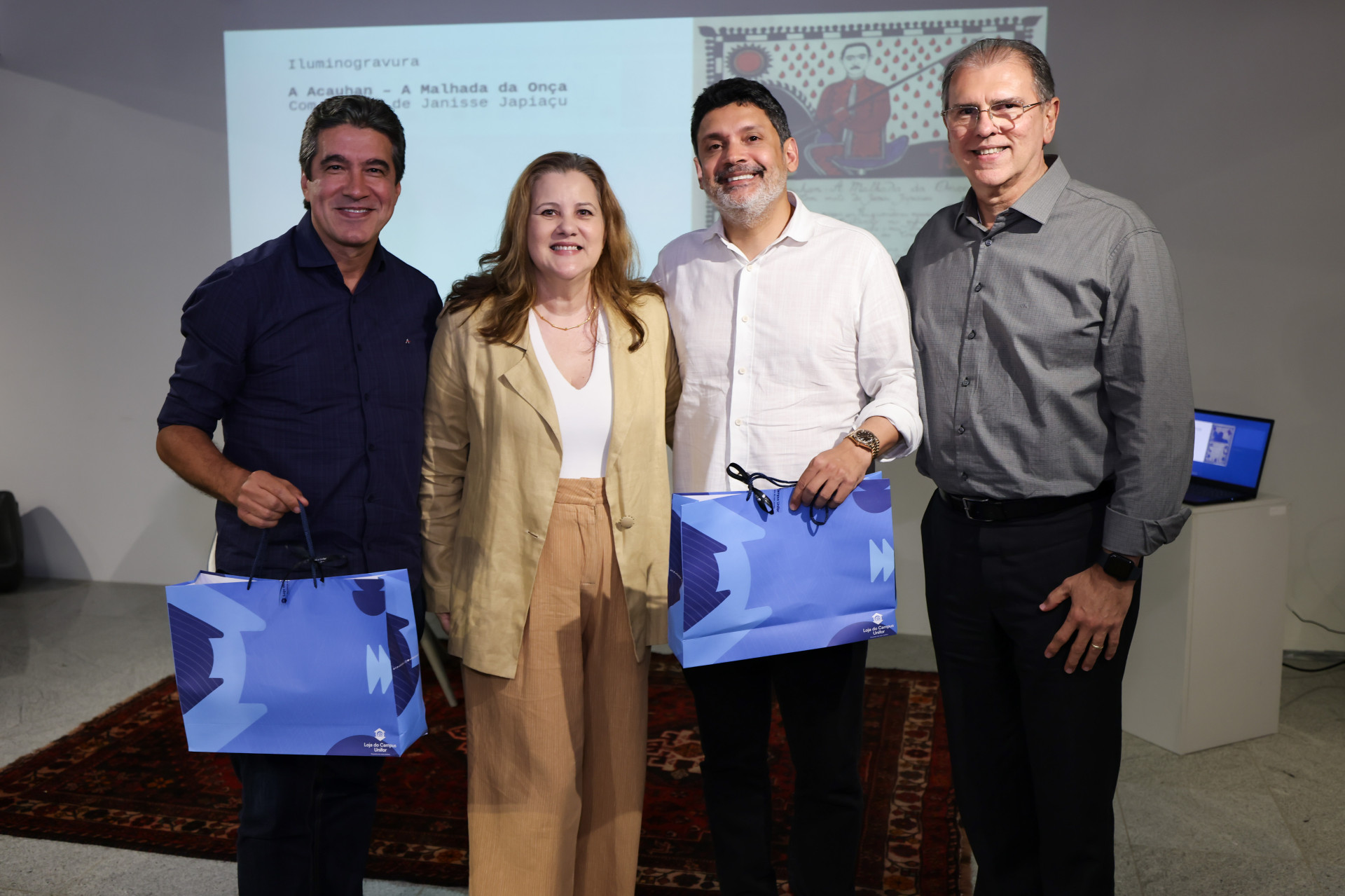 (Foto: ARES SOARES)Paulo Teixeira, Luciana Eloy, Bruno Queiroz e Randal Pompeu