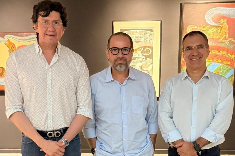 Edson Santana, Manuel Fontenele e Eduardo Neves(Foto: Arquivo pessoal)