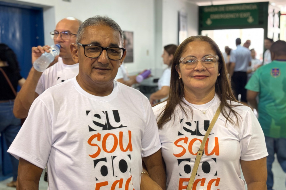 Walburgo Lima, 61, e Valnice Cavalcante, 55(Foto: Révinna Nobre)