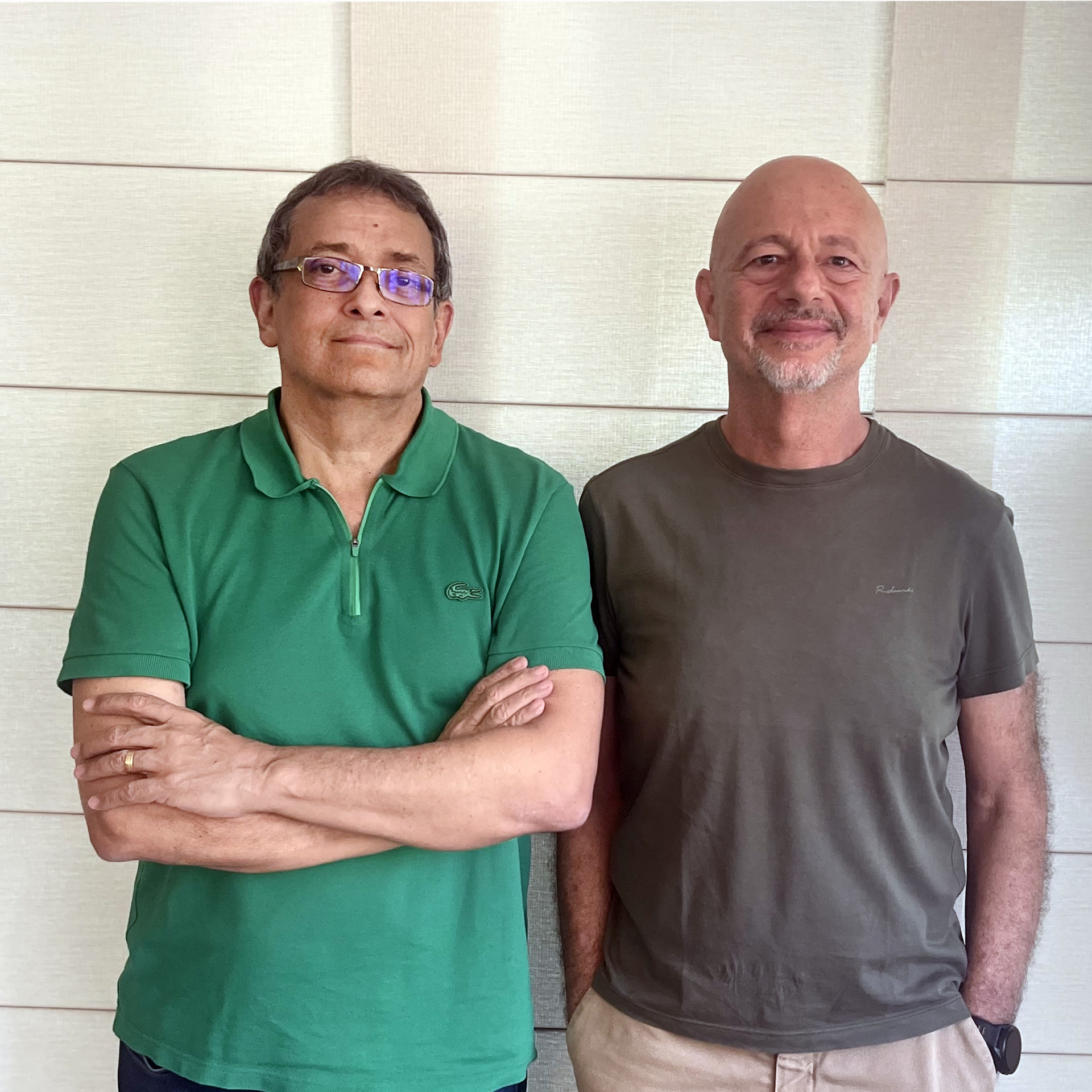 Os cearenses José Guedes e Demétrio Jereissati
representam o Brasil
 (Foto: Arquivo pessoal )