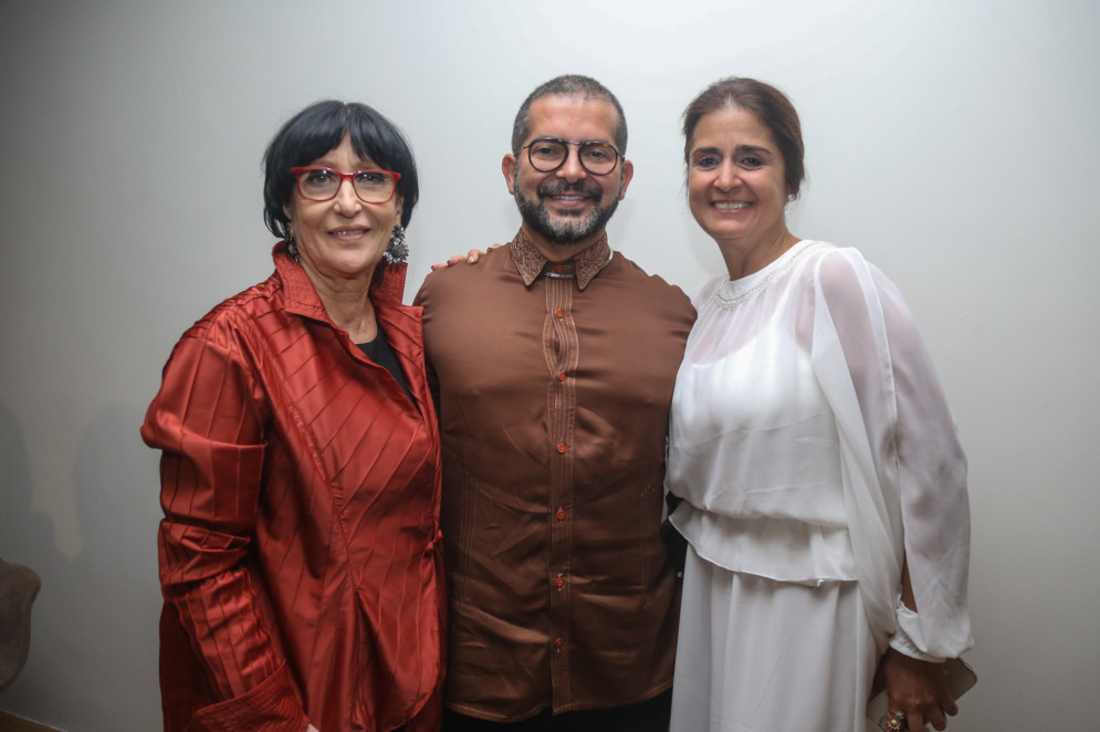 Denise Mattar, Régis Vieira e Fernanda Calfat (Foto: João Filho Tavares)