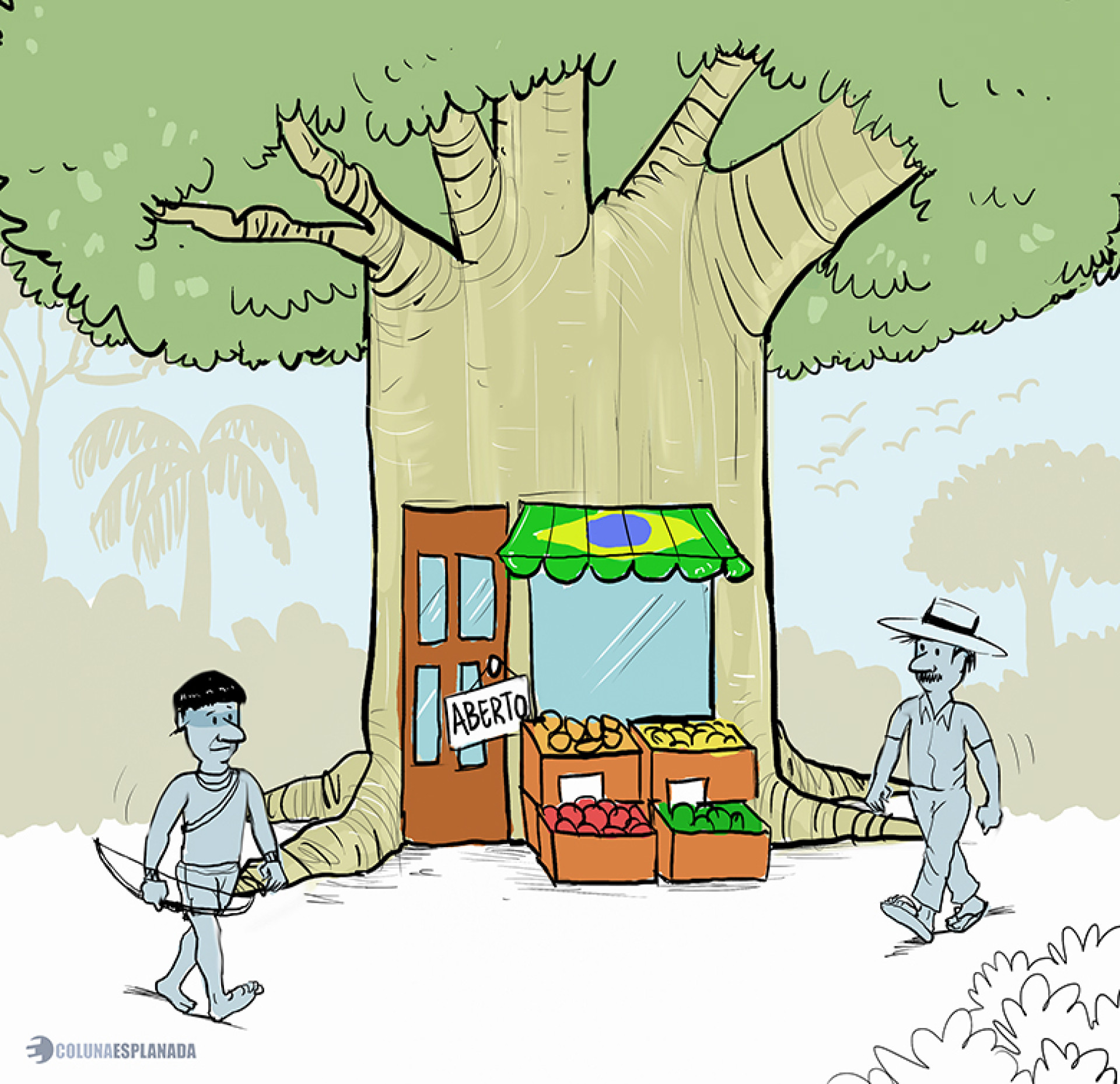 Charge da Coluna desta quinta-feira, 24 (Foto: izanio_charges)