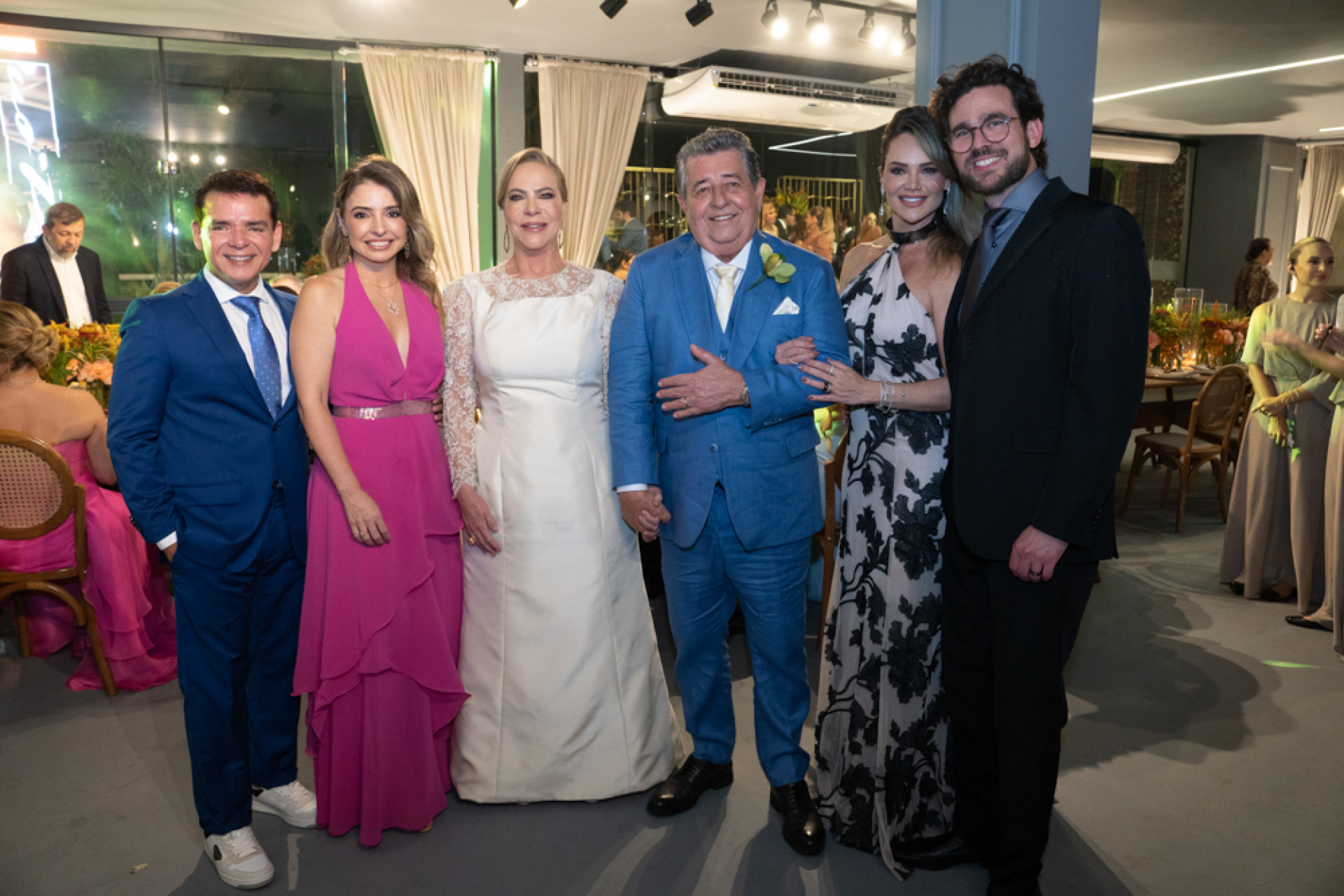 (Foto: Aldaila Bongiovi/ Iate Clube/ Divulgação )Cristiano e Danielle Peixoto, Cristiane da Fonte e Marcelo Luz, Bas e Ciro Memória