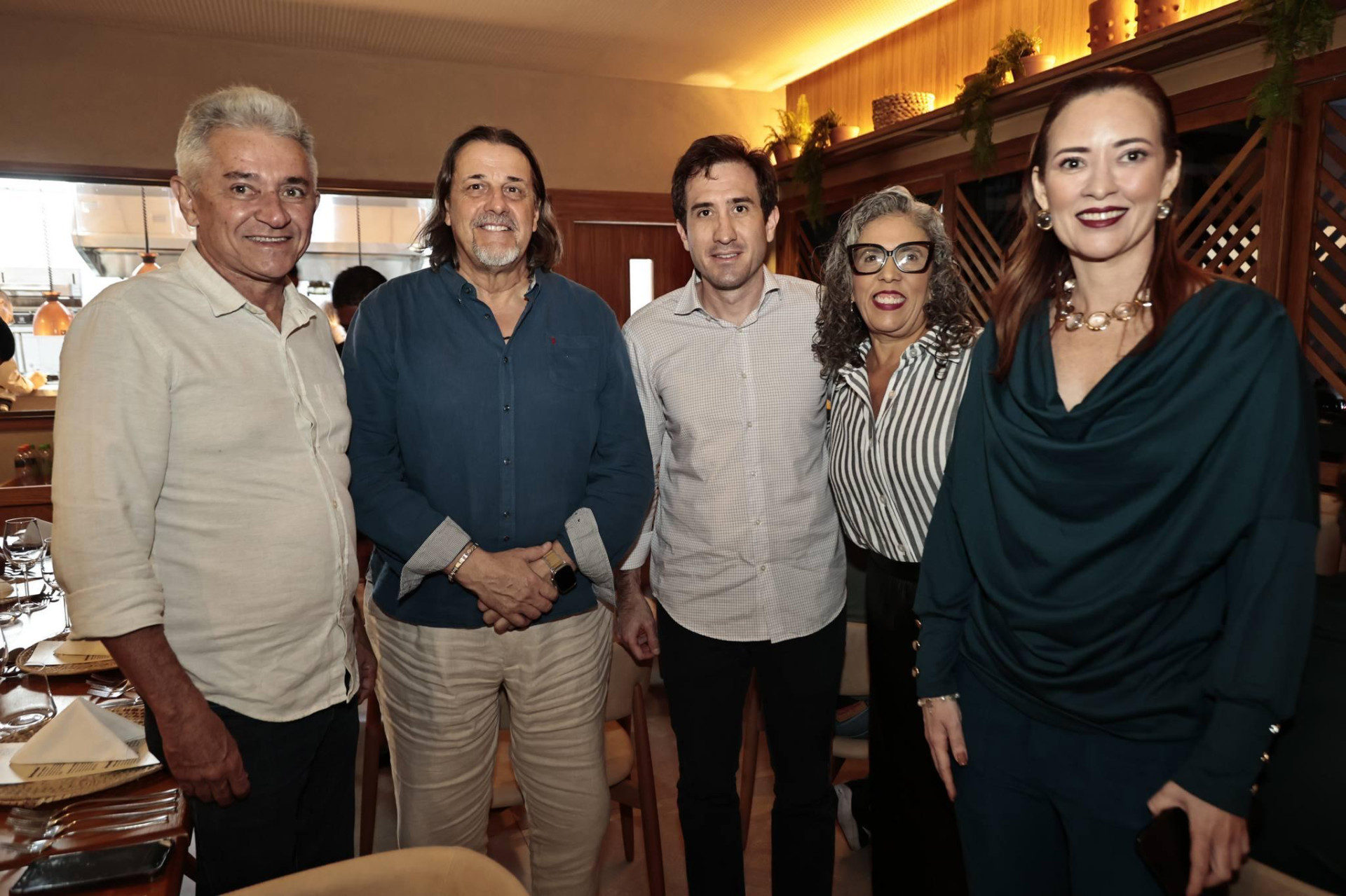 (Foto: Senac/ Divulgação )Everton Fernandes, Vittorio Ghia, Luiz Fernando Bittencurt, Vanessa Santos e Débora Sombra
