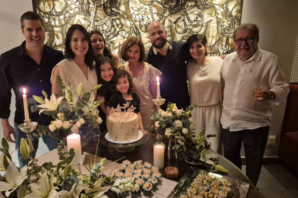 Socorro e René com toda a familia(Foto: Arquivo Pessoal )