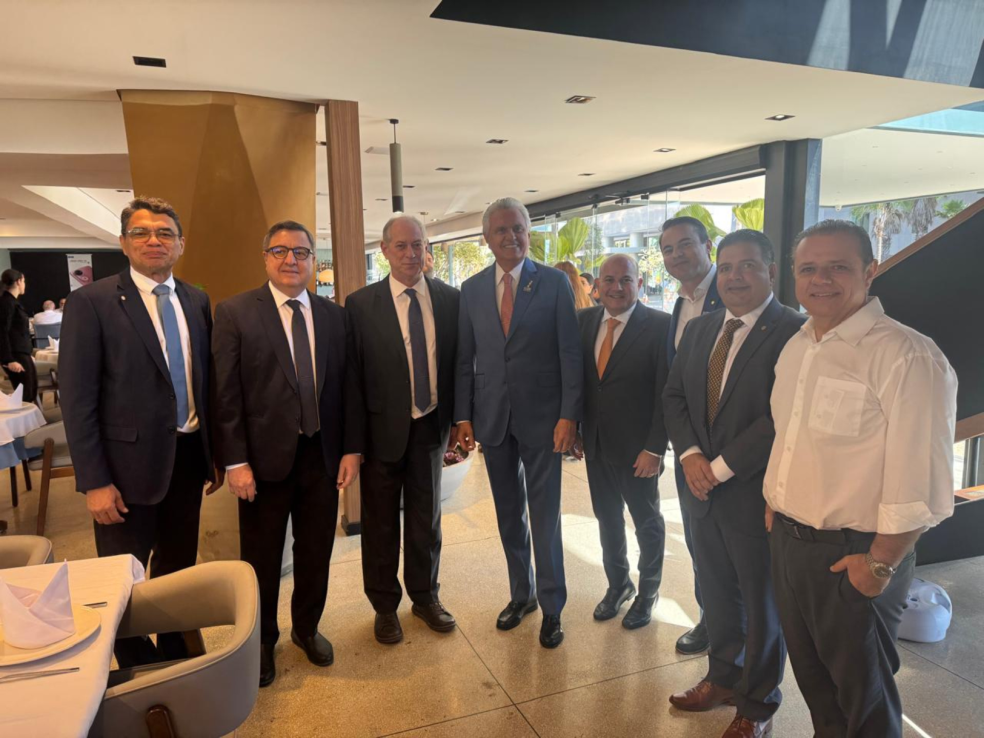 Ciro Gomes em almoço em Brasília com Capitão Wagner, Roberto Cláudio e Ronaldo Caiado (Foto: Divulgação/Ascom Danilo Forte)