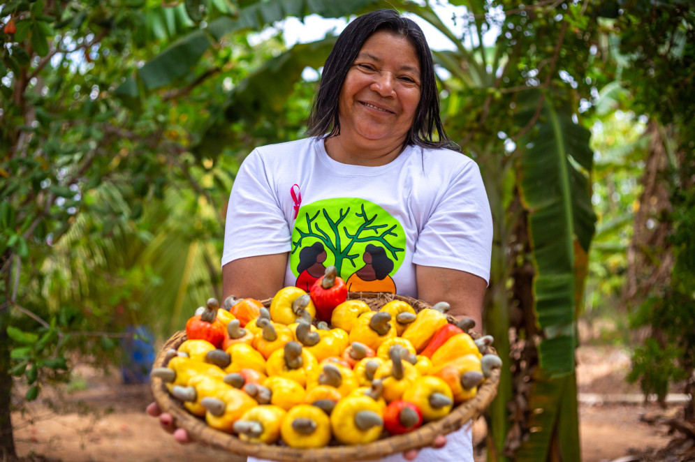 É da agroecologia que surge o sistema agroflorestal e de quintais produtivos. Na foto, a agricultora Alcy Pereira, 50(Foto: Tarcisio Filho)