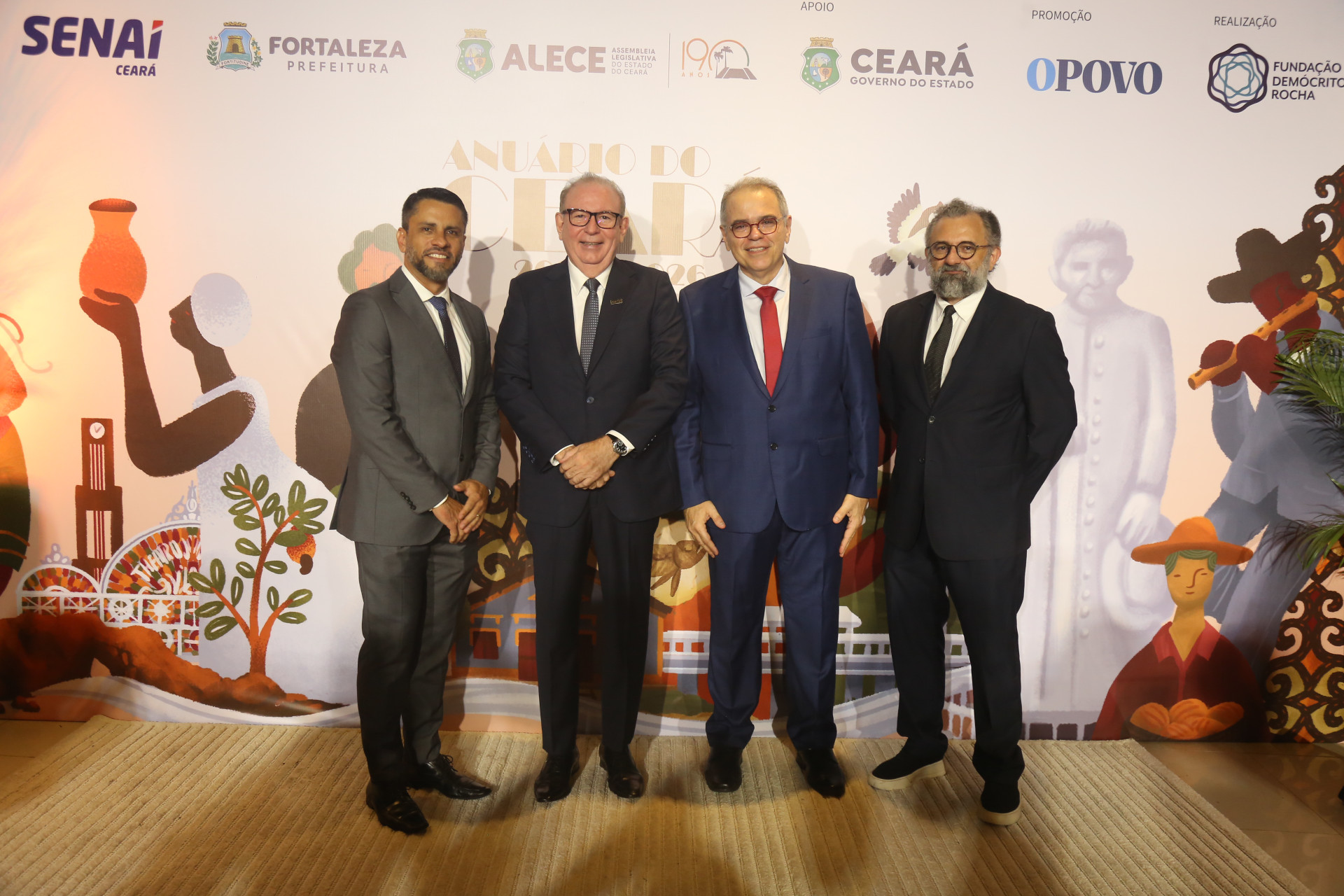 (Foto: JoaoFilho Tavares)Alexandre Medina, Ricardo Cavalcante, João Dummar Neto e Jocélio Leal 