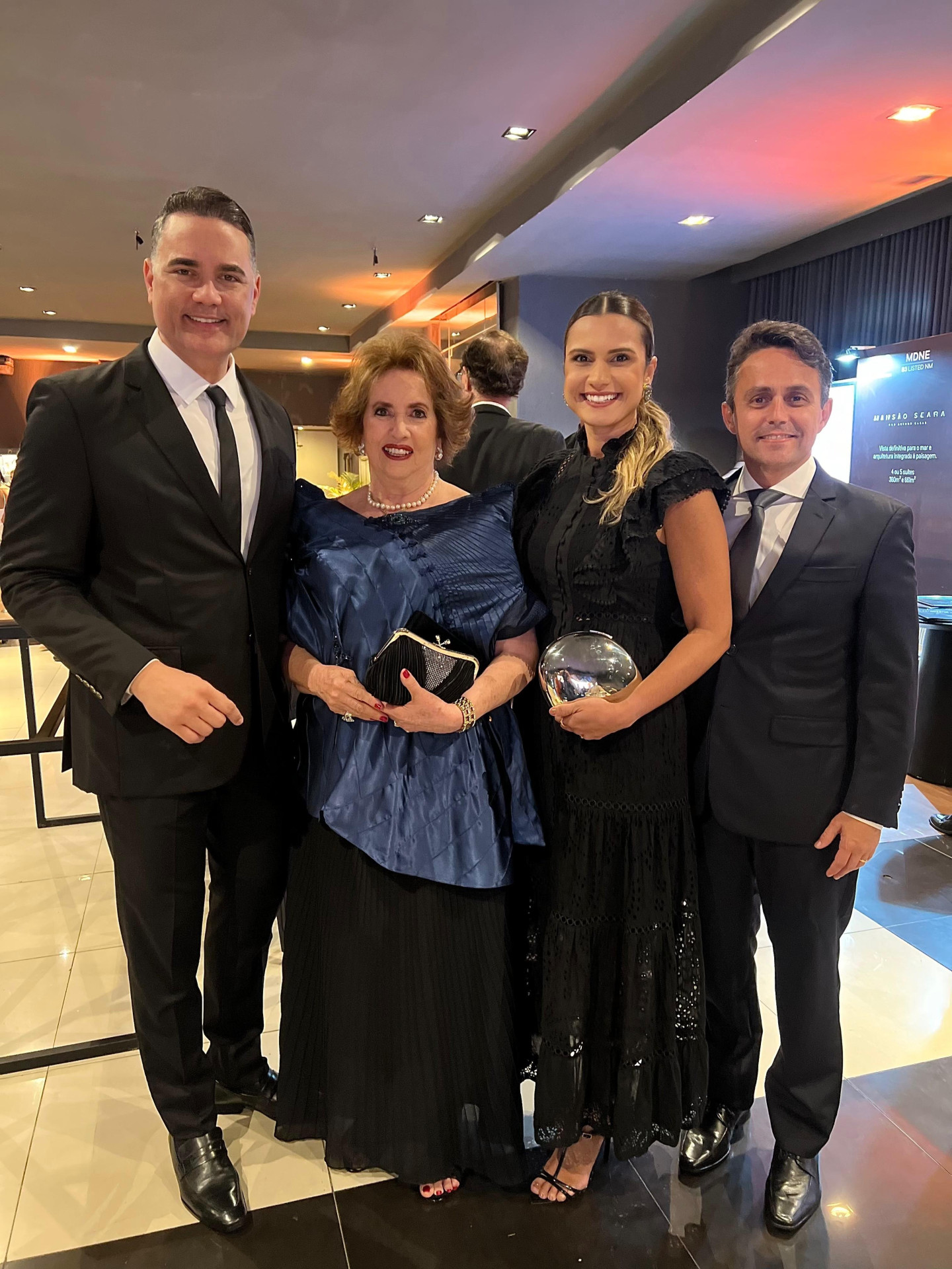(Foto: Arquivo pessoal )Adriano Matos, Lêda Maria, Evineide e Romir Dias